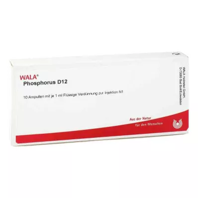PHOSPHORUS D 12 ampullia, 10X1 ml