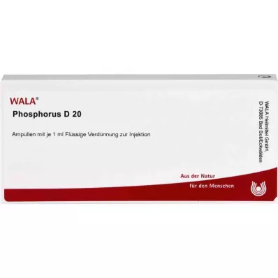 PHOSPHORUS D 20 ampullia, 10X1 ml PHOSPHORUS D 20 ampullia, 10X1 ml