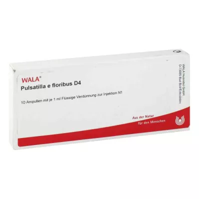 PULSATILLA E floribus D 4 ampullia, 10X1 ml