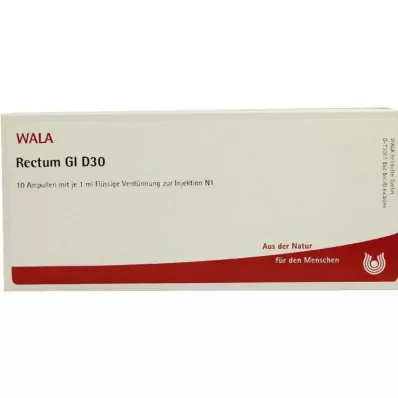 RECTUM GL D 30 ampullia, 10X1 ml