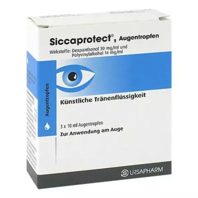 SICCAPROTECT Silmätipat, 3X10 ml SICCAPROTECT Silmätipat, 3X10 ml