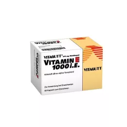 VITAGUTT E-vitamiini 1000 pehmeää kapselia, 60 kpl