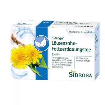 SIDROGA Voikukkatee suodatinpussi, 20X1.5 g