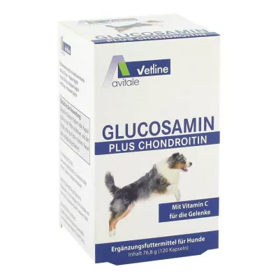 GLUCOSAMIN+CHONDROITIN Kapselit koirille, 120 kpl