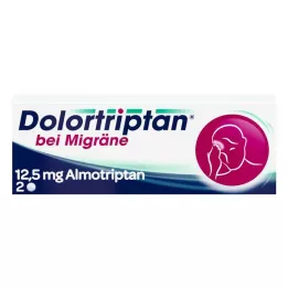 DOLORTRIPTAN migreeniin Kalvopäällysteiset tabletit, 2 kpl