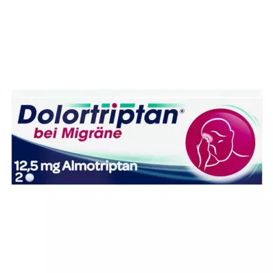 DOLORTRIPTAN migreeniin Kalvopäällysteiset tabletit, 2 kpl DOLORTRIPTAN migreeniin Kalvopäällysteiset tabletit, 2 kpl