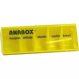 ANABOX päivälaatikko keltainen, 1 kpl