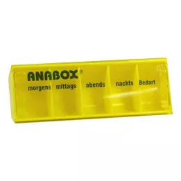 ANABOX päivälaatikko keltainen, 1 kpl