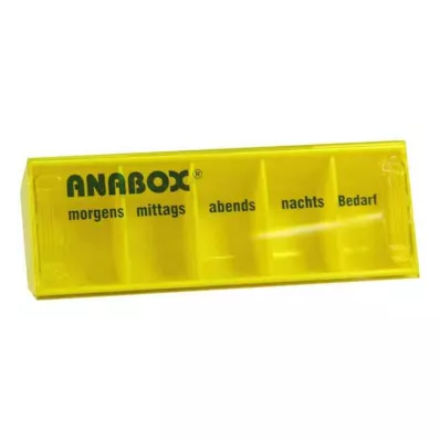 ANABOX päivälaatikko keltainen, 1 kpl ANABOX päivälaatikko keltainen, 1 kpl