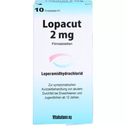 LOPACUT 2 mg kalvopäällysteiset tabletit, 10 kpl