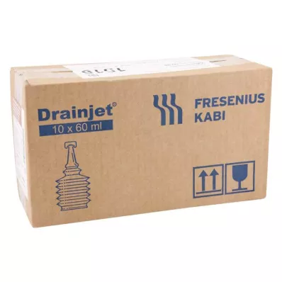 FREKA DRAINJET Suolaliuos 0,9 % ISO, 10X60 ml