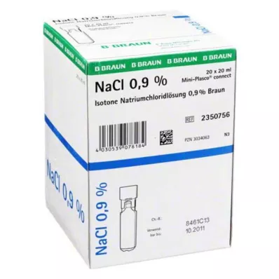 KOCHSALZLÖSUNG 0,9-prosenttinen Miniplasco connect, 20X20 ml