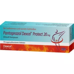 PANTOPRAZOL Dexcel Protect 20 mg enteropäällysteinen tabletti, 14 kpl