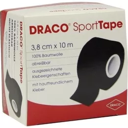 DRACO TAPEVERBAND 3,8 cmx10 m musta, 1 kpl