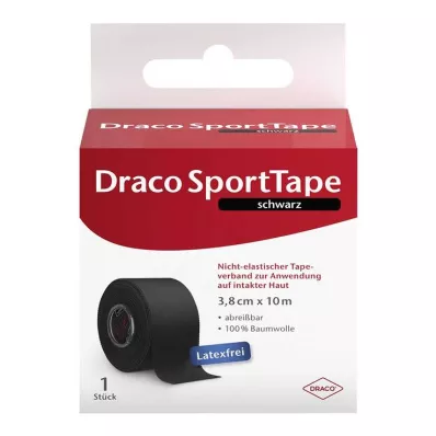 DRACO TAPEVERBAND 3,8 cmx10 m musta, 1 kpl