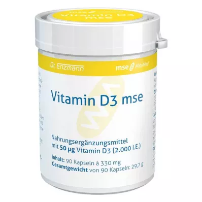 VITAMIN D3 MSE Kapselit, 90 kpl
