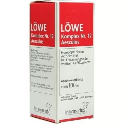 LÖWE KOMPLEX N:o 12 Aesculus-tipat, 100 ml