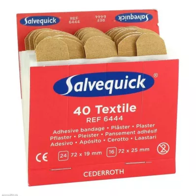 SALVEQUICK Kipsiliuskat elastinen täyttö 6444, 40 kpl