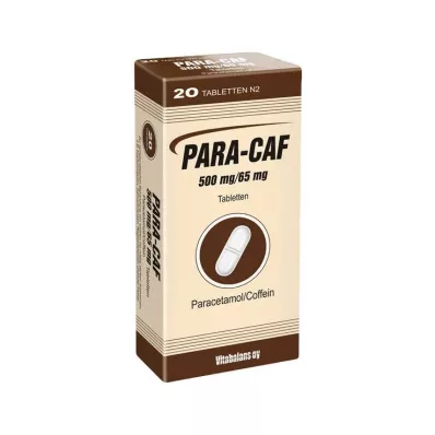 PARA CAF 500 mg/65 mg tabletit, 20 kpl PARA CAF 500 mg/65 mg tabletit, 20 kpl
