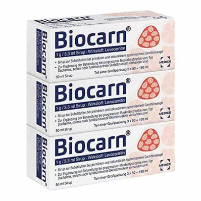 BIOCARN Siirappi, 3X50 ml