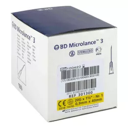 BD MICROLANCE Kanyyli 20 G 1 1/2 0,9x40 mm, 100 kpl