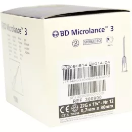 BD MICROLANCE Kanyyli 22 G 1 1/4 0,7x30 mm, 100 kpl