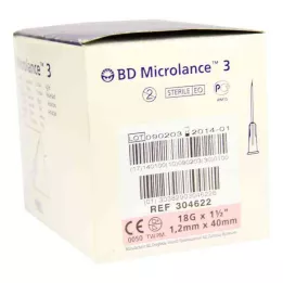 BD MICROLANCE Kanyyli 18 G 1 1/2 40 mm trans., 100 kpl