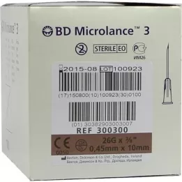 BD MICROLANCE Kanyyli 26 G 3/8 0,45x10 mm, 100 kpl