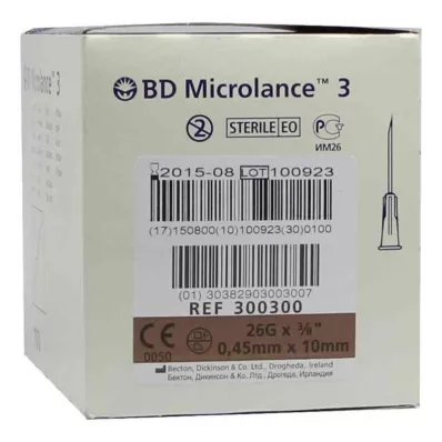 BD MICROLANCE Kanyyli 26 G 3/8 0,45x10 mm, 100 kpl BD MICROLANCE Kanyyli 26 G 3/8 0,45x10 mm, 100 kpl