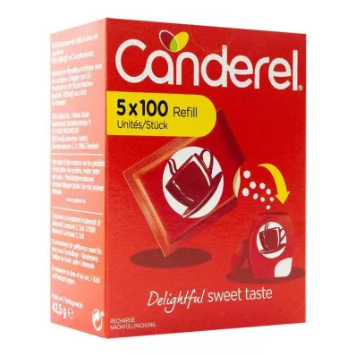 CANDEREL Täyttöpakkaus kappaletta, 500 kpl