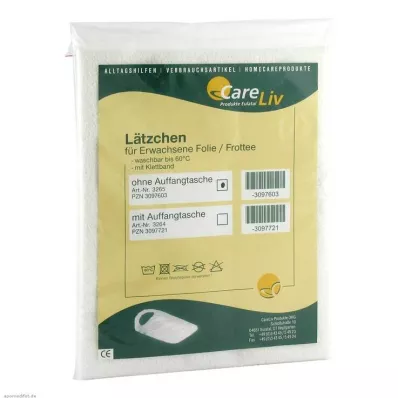 LÄTZCHEN Laajennettu folio/huopa valkoinen tarranauhalla, 1 kpl