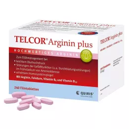TELCOR Arginiini plus kalvopäällysteiset tabletit, 240 kpl