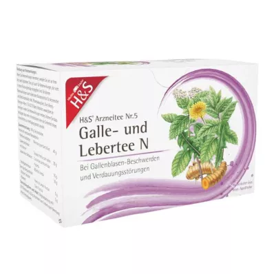 H&amp;S Sappi- ja maksatee N Suodatinpussit, 20X2.0 g