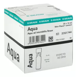 AQUA AD injectabilia Miniplasco connect injektioneste, liuos, 20X10 ml
