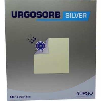 URGOSORB Hopeiset 10x10 cm kompressit, 10 kpl