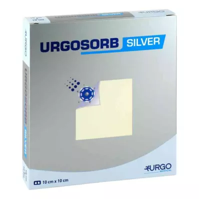 URGOSORB Hopeiset 10x10 cm kompressit, 10 kpl