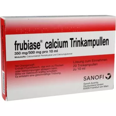 FRUBIASE CALCIUM T Juoma-ampullit, 20 kpl