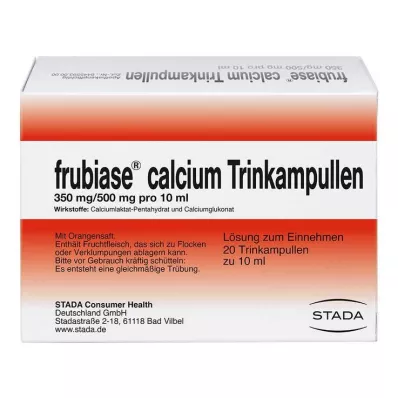 FRUBIASE CALCIUM T Juoma-ampullit, 20 kpl