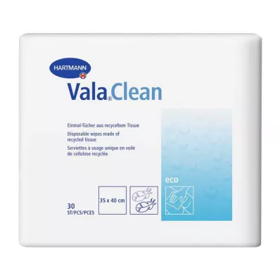 VALACLEAN Ekologiset kertakäyttöpyyhkeet 35x40 cm, 30 kpl