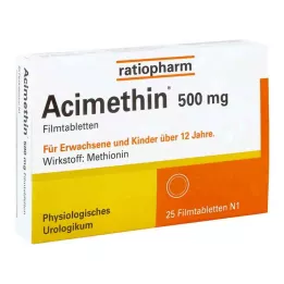 ACIMETHIN Kalvopäällysteiset tabletit, 25 kpl