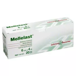 MOLLELAST Siteet 6 cmx4 m yksittäin pakattuna, 20 kpl