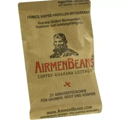 AIRMENBEANS Finest kahvipastillit guaranalla, 21 kpl