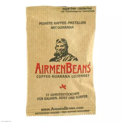 AIRMENBEANS Finest kahvipastillit guaranalla, 21 kpl
