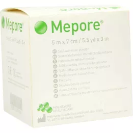 MEPORE Haavasidos ei-steriili 7 cmx5 m, 1 kpl