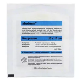 ALUDERM Puristimet 10x10 cm, 1 kpl