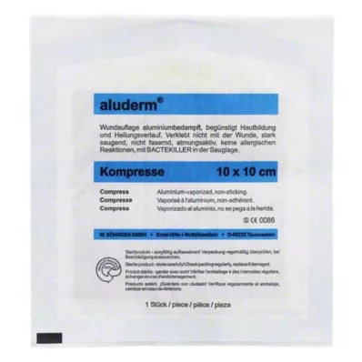 ALUDERM Puristimet 10x10 cm, 1 kpl ALUDERM Puristimet 10x10 cm, 1 kpl