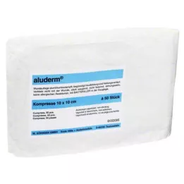 ALUDERM Kompressiot 10x10 cm, 50 kpl