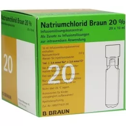 NATRIUMCHLORID 20 % MPC Elektrolyyttikonsentraatti, 20X10 ml