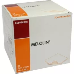 MELOLIN 5x5 cm haavasiteet steriilit, 25 kpl