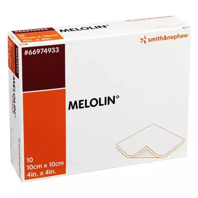MELOLIN 10x10 cm haavasiteet steriilit, 10 kpl